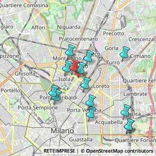 Mappa Via Emanuele Muzio, 20124 Milano MI, Italia (1.885)