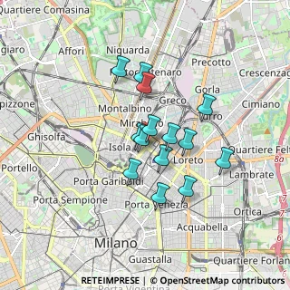 Mappa Via Emanuele Muzio, 20124 Milano MI, Italia (1.28286)