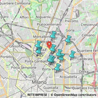 Mappa Sondrio, 20124 Milano MI, Italia (1.36091)