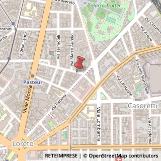 Mappa Via dei Transiti, 3, 20127 Milano, Milano (Lombardia)