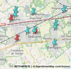 Mappa Piazza della Repubblica, 20018 Sedriano MI, Italia (2.29727)
