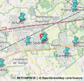 Mappa Piazza della Repubblica, 20018 Sedriano MI, Italia (2.89167)