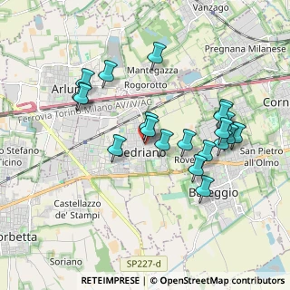 Mappa Piazza della Repubblica, 20018 Sedriano MI, Italia (1.8045)