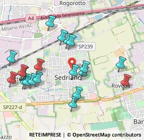 Mappa Piazza della Repubblica, 20018 Sedriano MI, Italia (1.057)