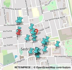 Mappa Via Turati, 20018 Sedriano MI, Italia (0.222)