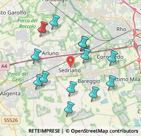 Mappa Via De Amicis, 20018 Sedriano MI, Italia (3.82231)