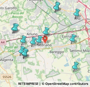 Mappa Via De Amicis, 20018 Sedriano MI, Italia (4.54714)