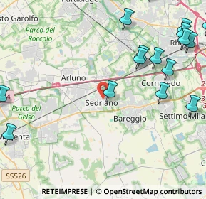 Mappa Via De Amicis, 20018 Sedriano MI, Italia (6.4485)