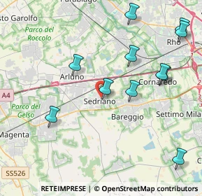 Mappa Piazza della Repubblica, 20018 Sedriano MI, Italia (4.59364)