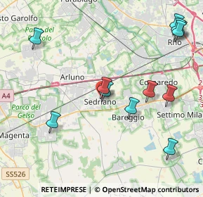 Mappa Via Turati, 20018 Sedriano MI, Italia (4.8325)