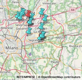 Mappa Via Generale Carlo Alberto dalla Chiesa, 20096 Pioltello MI, Italia (6.75563)