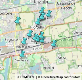 Mappa Via Generale Carlo Alberto dalla Chiesa, 20096 Pioltello MI, Italia (1.49667)