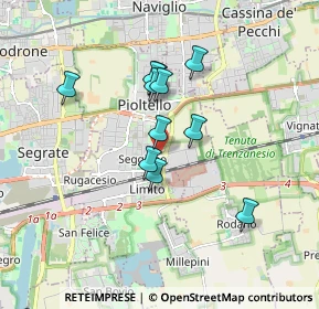 Mappa Via Generale Carlo Alberto dalla Chiesa, 20096 Pioltello MI, Italia (1.38727)