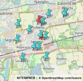 Mappa Via Generale Carlo Alberto dalla Chiesa, 20096 Pioltello MI, Italia (1.73933)