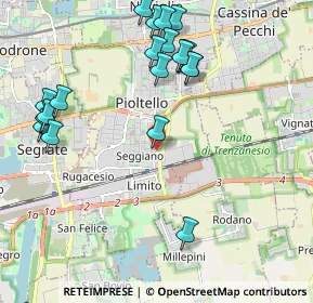 Mappa Via Generale Carlo Alberto dalla Chiesa, 20096 Pioltello MI, Italia (2.3235)