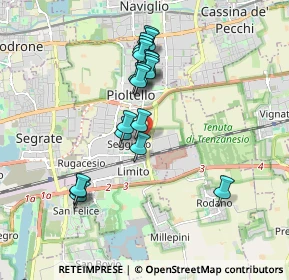 Mappa Via Generale Carlo Alberto dalla Chiesa, 20096 Pioltello MI, Italia (1.631)