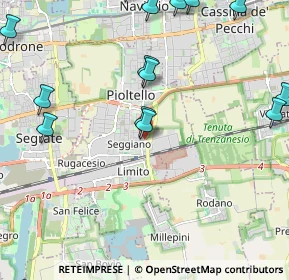Mappa Via Generale Carlo Alberto dalla Chiesa, 20096 Pioltello MI, Italia (2.93412)