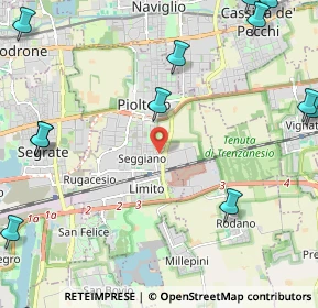 Mappa Via Generale Carlo Alberto dalla Chiesa, 20096 Pioltello MI, Italia (3.32786)