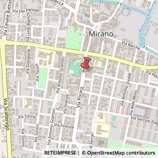 Mappa Via Porara, 14, 30035 Mirano, Venezia (Veneto)