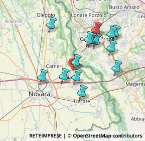 Mappa Strada Vicinale Carovella, 28066 Galliate NO, Italia (6.78857)