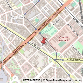 Mappa Via Giuseppe Arimondi,  1, 20155 Milano, Milano (Lombardia)