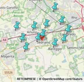 Mappa Via Fiume, 20018 Sedriano MI, Italia (3.35917)