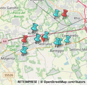 Mappa Via Fiume, 20018 Sedriano MI, Italia (3.03692)