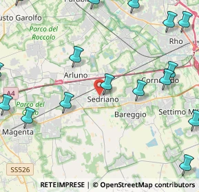 Mappa Via Fiume, 20018 Sedriano MI, Italia (6.7455)