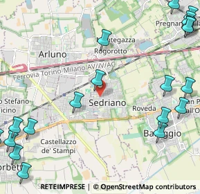 Mappa Via Fiume, 20018 Sedriano MI, Italia (3.385)