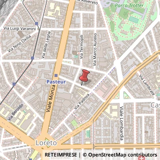 Mappa Via Luigi Pasteur,  6, 20127 Milano, Milano (Lombardia)