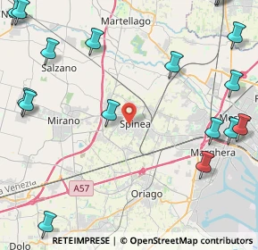 Mappa 30038 Spinea VE, Italia (6.827)