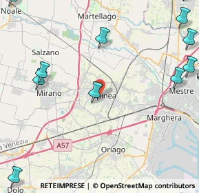 Mappa 30038 Spinea VE, Italia (6.87385)
