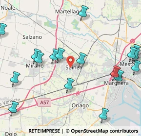 Mappa 30038 Spinea VE, Italia (5.807)