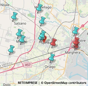 Mappa 30038 Spinea VE, Italia (4.09)