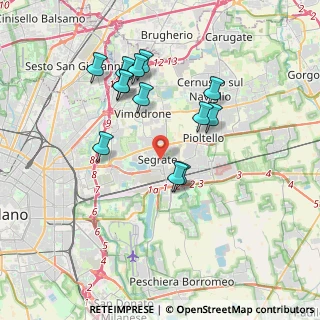 Mappa Via A. Cristei, 20054 Segrate MI, Italia (3.47462)