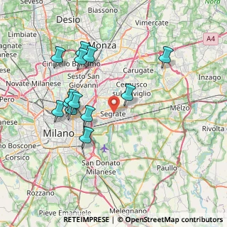 Mappa Via A. Cristei, 20054 Segrate MI, Italia (7.42692)