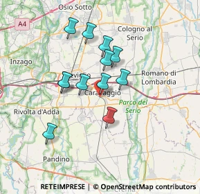 Mappa Via Pirolo, 24043 Caravaggio BG, Italia (5.6825)