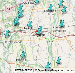 Mappa Via Pirolo, 24043 Caravaggio BG, Italia (10.7675)