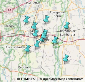 Mappa Via Pirolo, 24043 Caravaggio BG, Italia (5.15083)