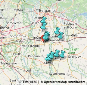 Mappa Via Pirolo, 24043 Caravaggio BG, Italia (9.53)