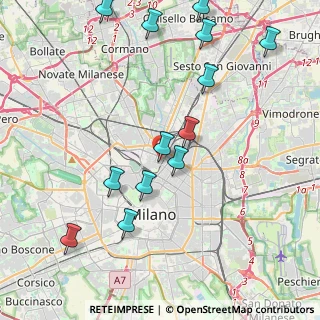 Mappa Via Rosellini, 20124 Milano MI, Italia (4.67846)