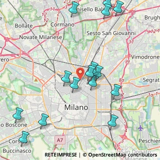 Mappa Via degli Assereto, 20124 Milano MI, Italia (4.88733)