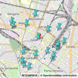 Mappa Via Rosellini, 20124 Milano MI, Italia (1.2535)