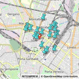 Mappa Via Rosellini, 20124 Milano MI, Italia (0.714)