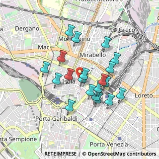 Mappa Via Rosellini, 20124 Milano MI, Italia (0.769)