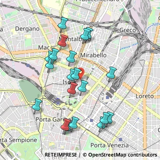 Mappa Via Rosellini, 20124 Milano MI, Italia (1.007)