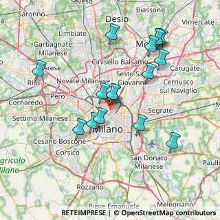 Mappa Via degli Assereto, 20124 Milano MI, Italia (7.51875)