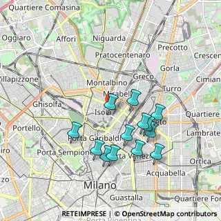 Mappa Via Rosellini, 20124 Milano MI, Italia (1.75154)