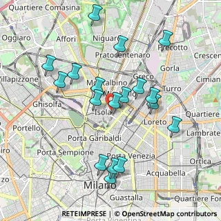 Mappa Via Rosellini, 20124 Milano MI, Italia (1.94056)