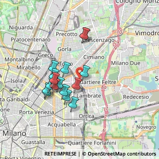 Mappa Via Ludovico D'Aragona, 20137 Milano MI, Italia (1.53313)